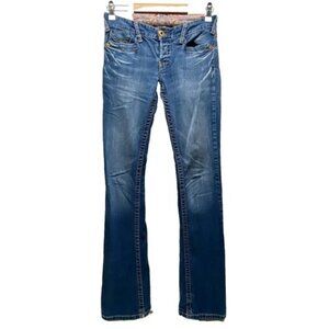 Vintage Lucky Brand Jeans Women's 4/27 Meggie Grace Low Rise Boot Y2K Button Fly